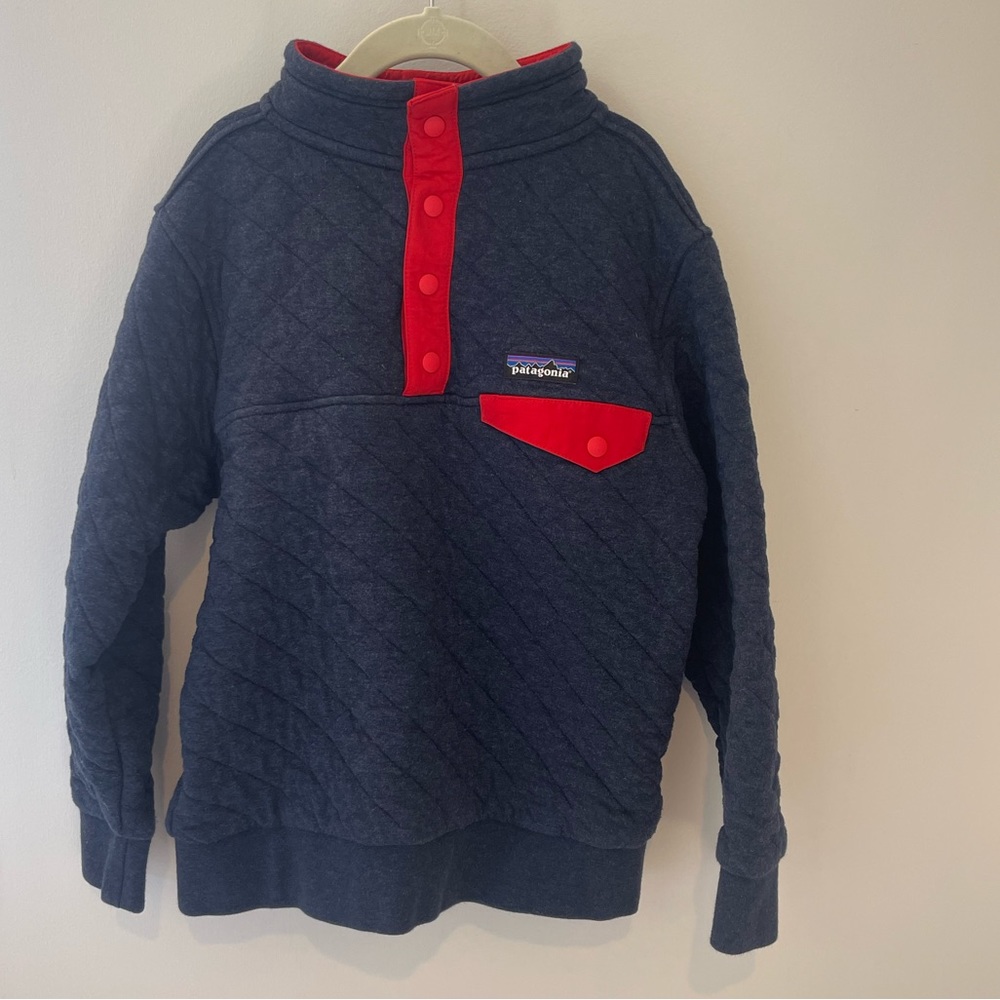 Patagonia Kids Organic Cotton Quilt Snap T Pullover Size M